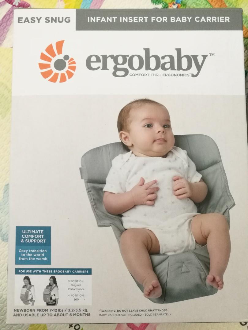 how to use the ergobaby infant insert