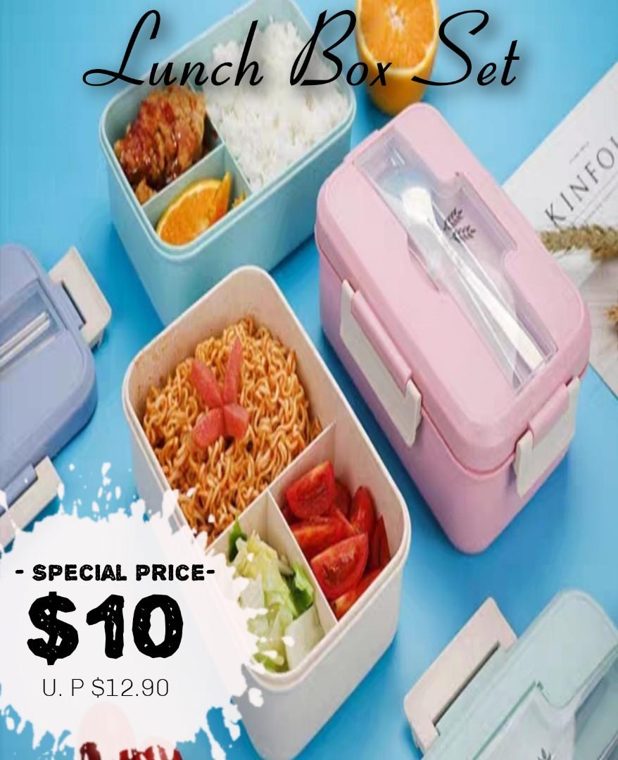 (Free Cutlery ) Lunch Box Set /Free Cutlery / Microwave ...