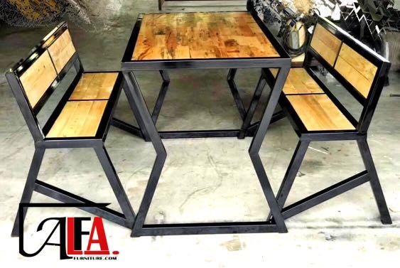Garden Dining Table Rubber Wood Pallet Pine Meja Makan Restoran Home Furniture Others On Carousell