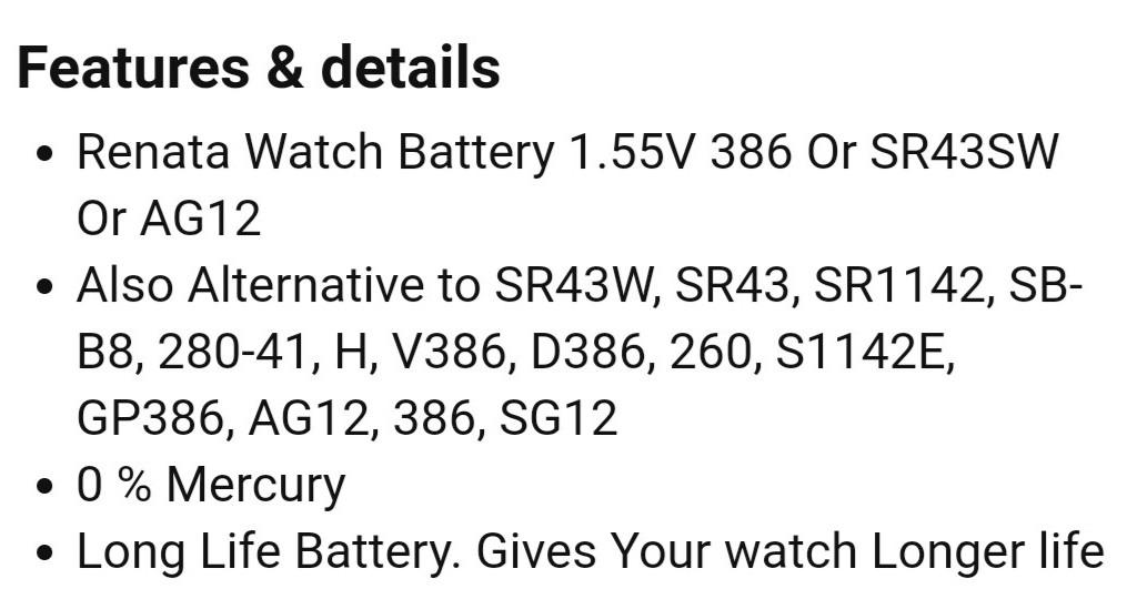 Vivofit 4 battery sr43 Clearance