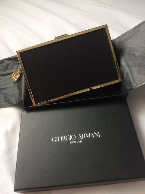 giorgio armani parfums clutch bag