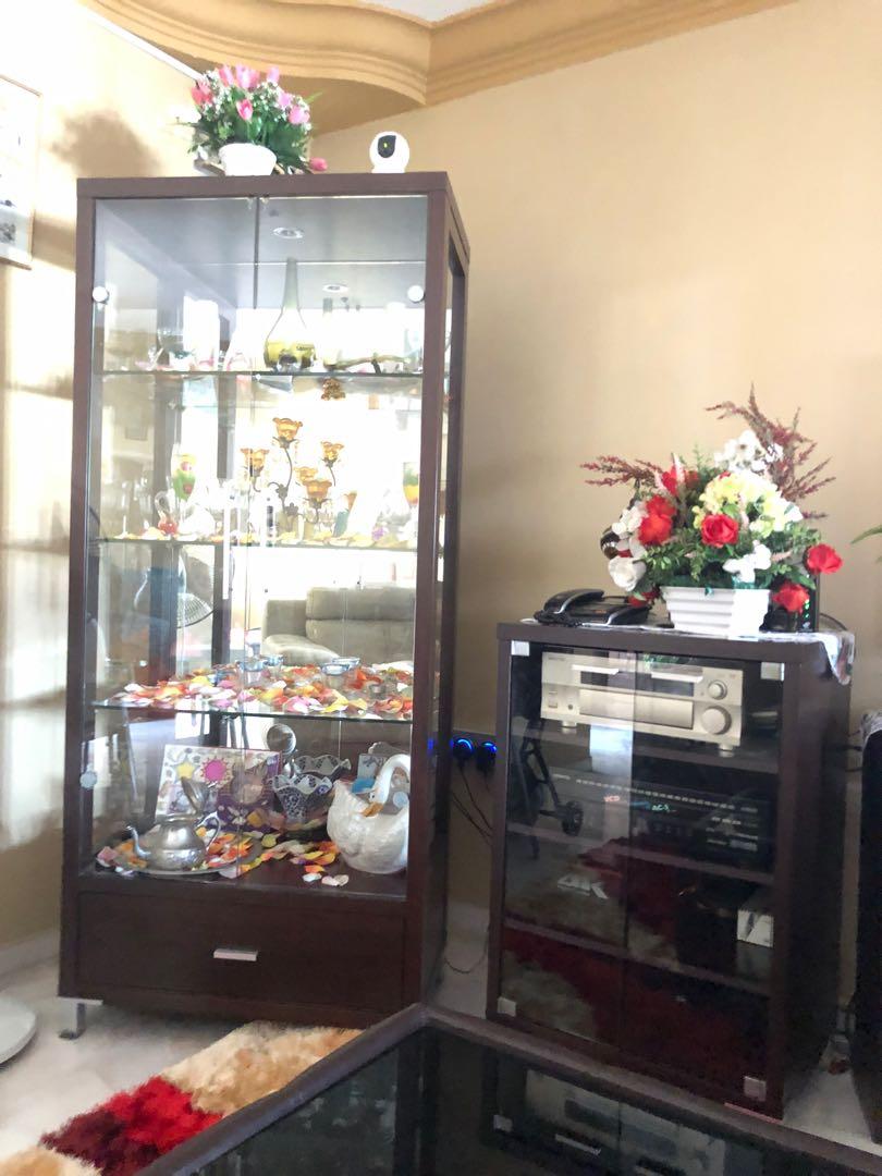 Glass Cabinet For Recorder Storage Furniture Shelves Drawers On Carousell