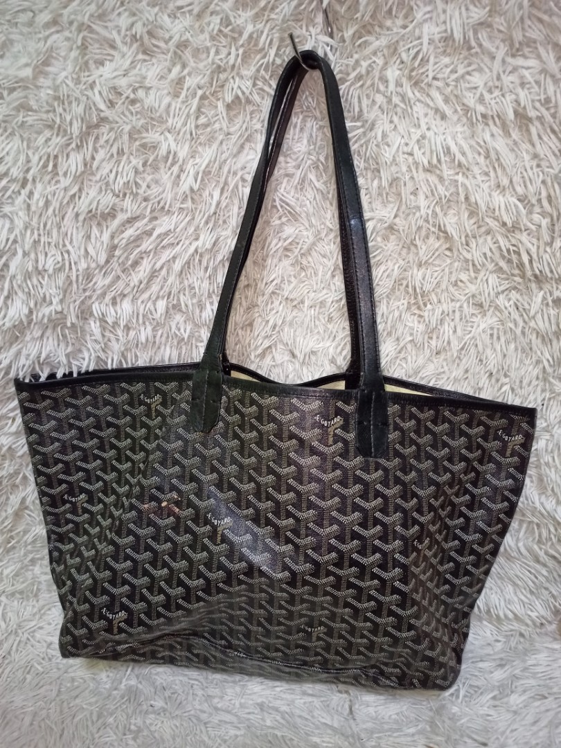 goyard tote bag black