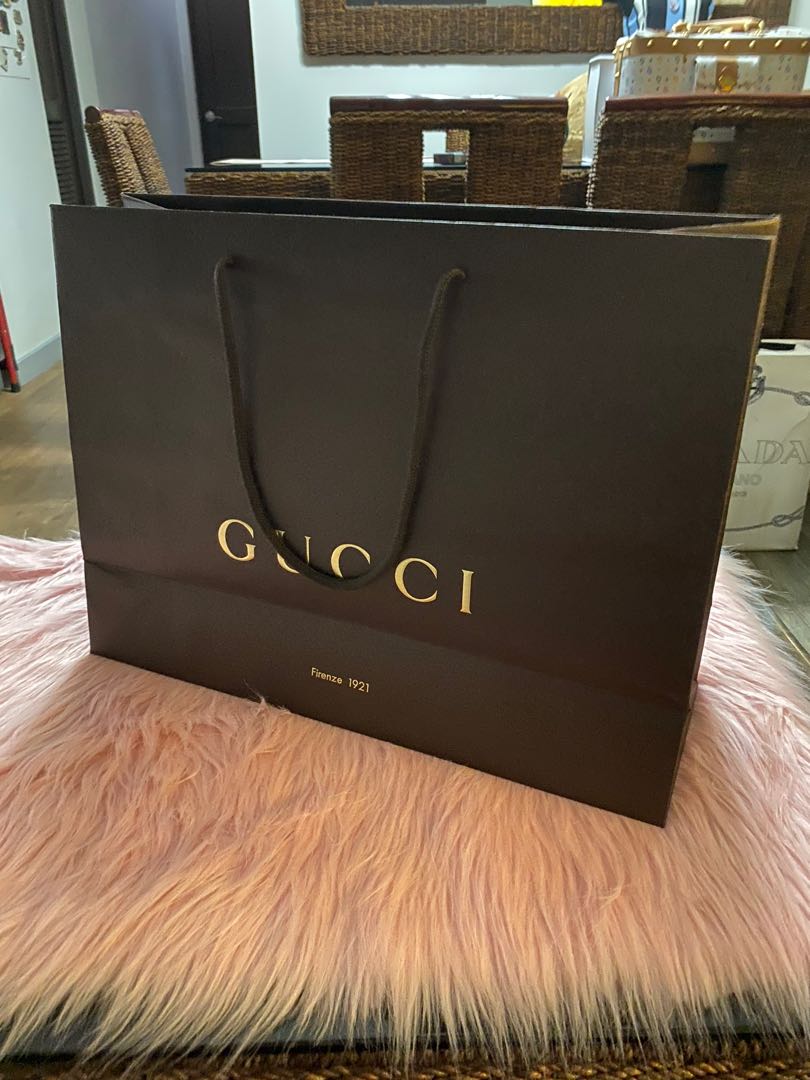 Gucci paper bag hot sale