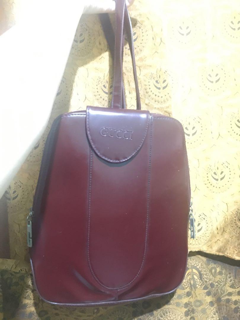 gucci vintage leather bag