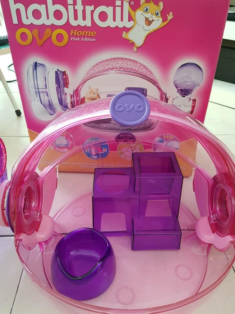 Hamster Cage Habitrail OVO Home Pink Edition Pet Supplies Homes Other Pet Accessories on Carousell