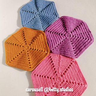 Hand made Crochet Cup Coaster (4pcs./set)