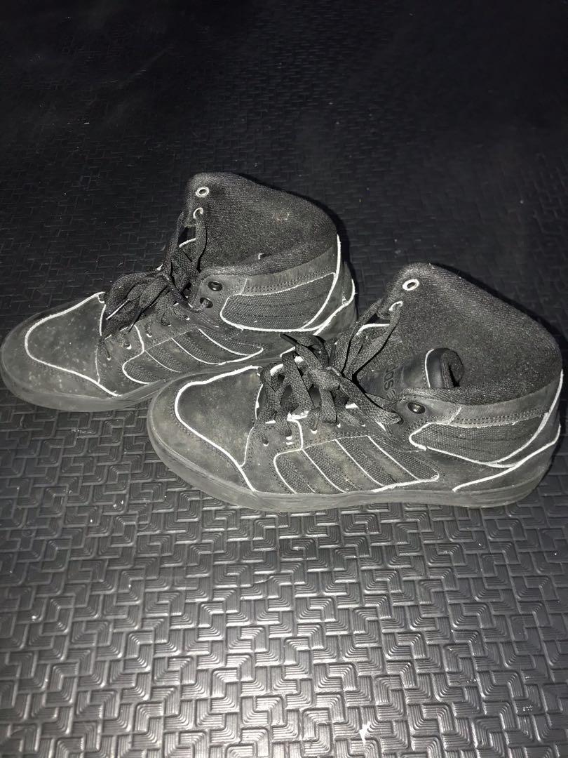 adidas high cut black