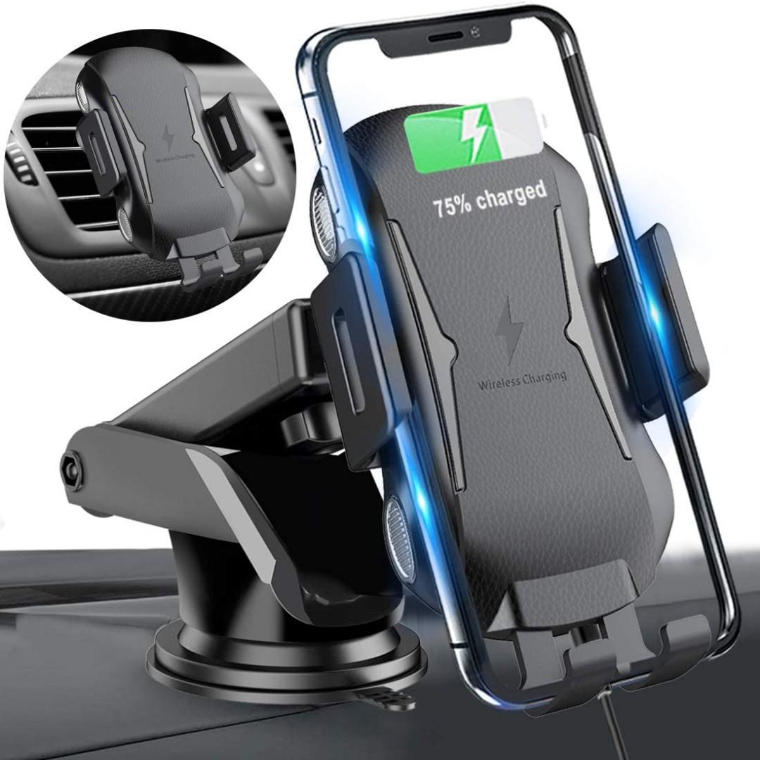 Homder Automatic Clamping Wireless Car Charger Mount 10w 7 5w Qi Fast Charging Car Phone Holder Windshield Dashboard Air Vent Compatible With Iphone Xs Max X Xr 8 8 Plus Samsung Note 1 Electronics Others On Carousell