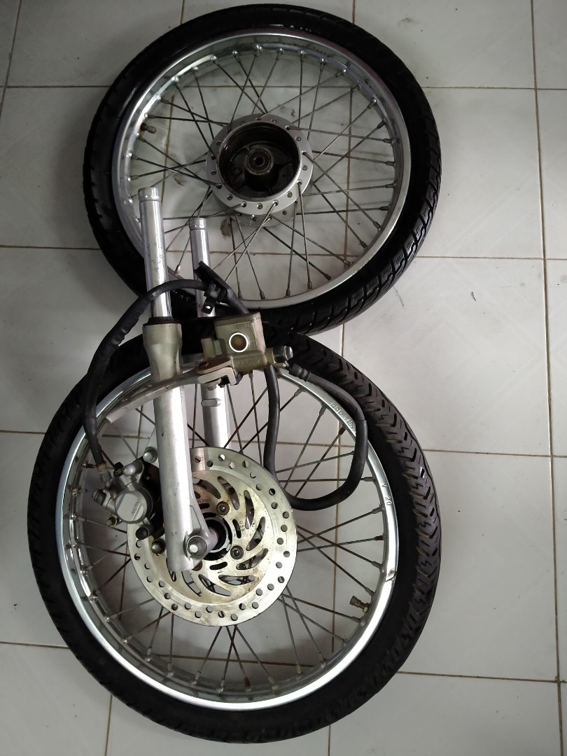 Honda wave set disc brake fork utk kapcai honda ex5 Auto