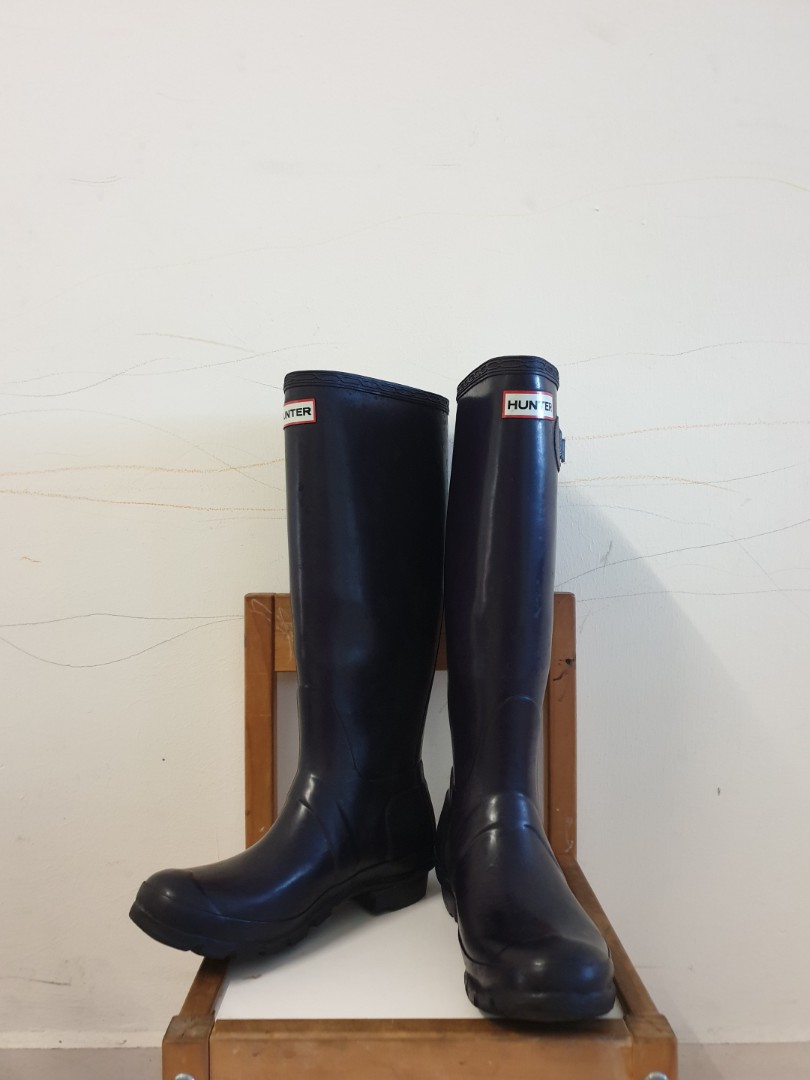 Hunter Boot UK4, Women's Fashion, Footwear, Boots on Carousell