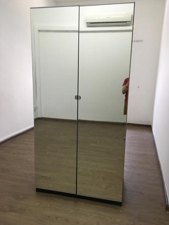Ikea Wardrobe With Mirror Moving Out Sale Babies Kids Baby Nursery Kids Furniture Kids Wardrobes Storage On Carousell