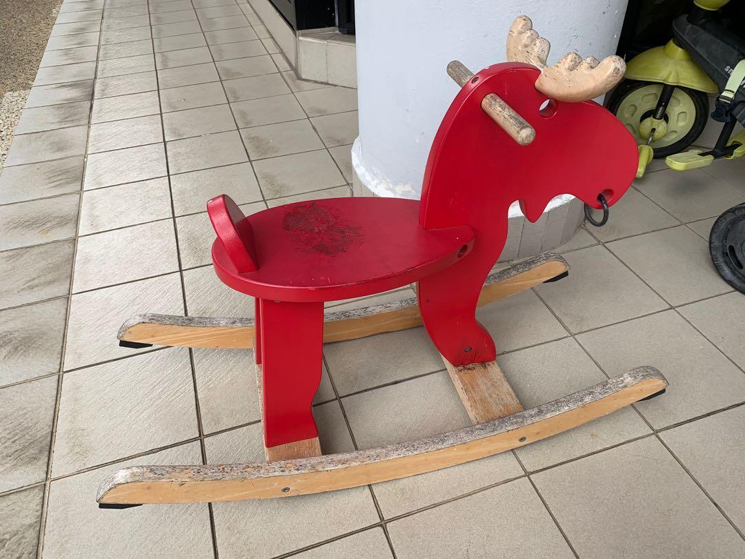wooden rocking horse ikea