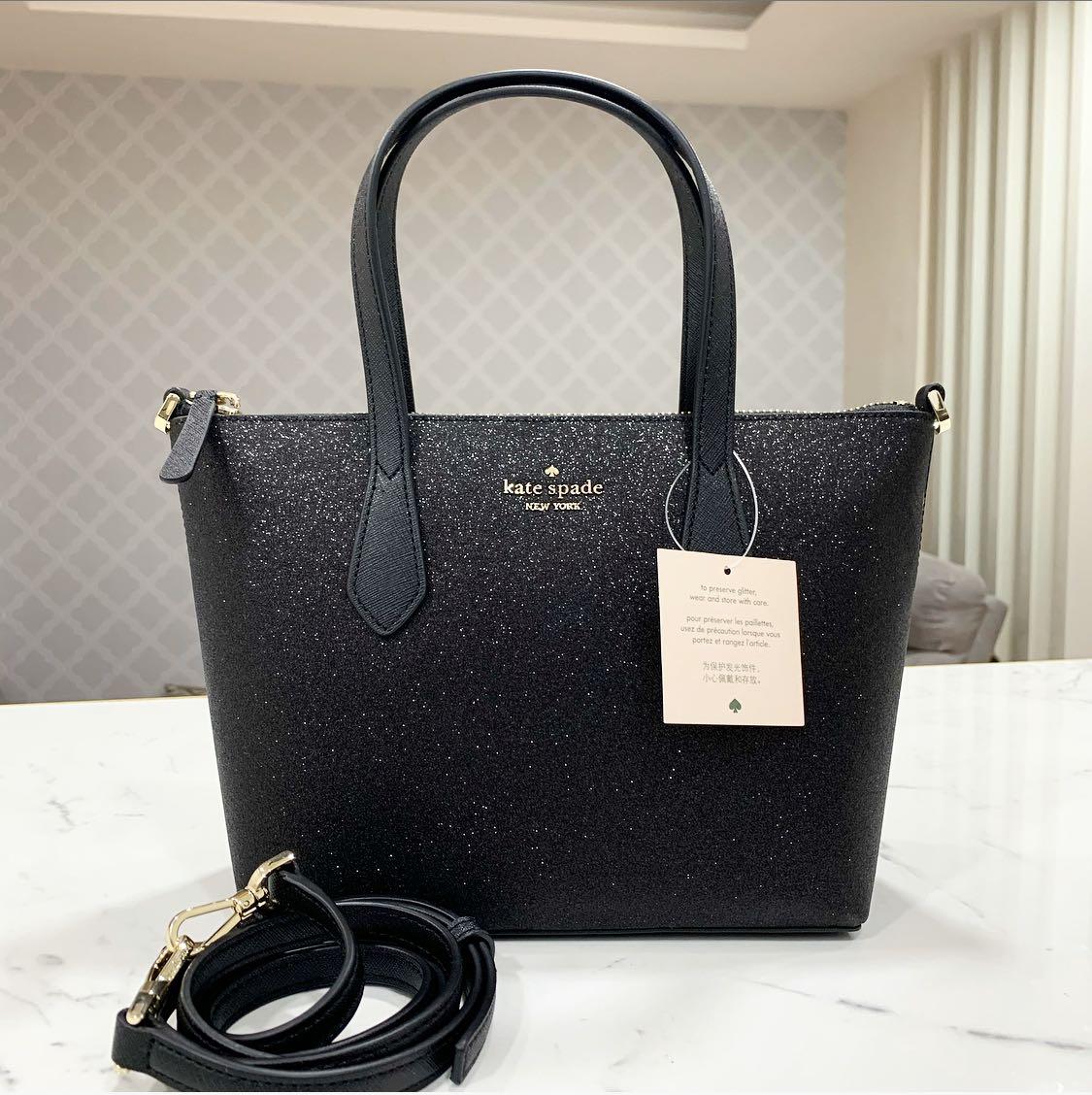 Kate Spade Joeley Smooth Glitter Small Satchel Crossbody Bag WKRU6281,  Women's Fashion, Bags & Wallets, Purses & Pouches on Carousell