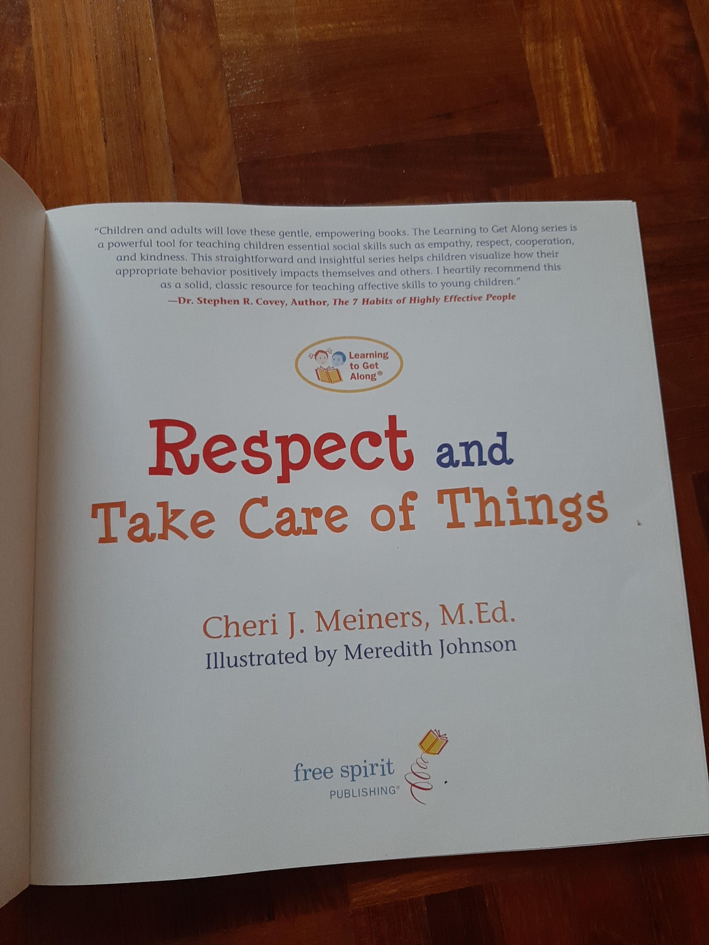 Learning To Get Along Series Respect And Take Care Of Things