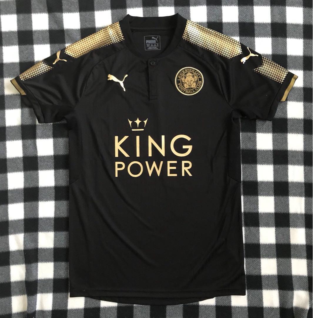 Leicester City Away Shirt Black Manchester United Men S Fashion Clothes Tops On Carousell