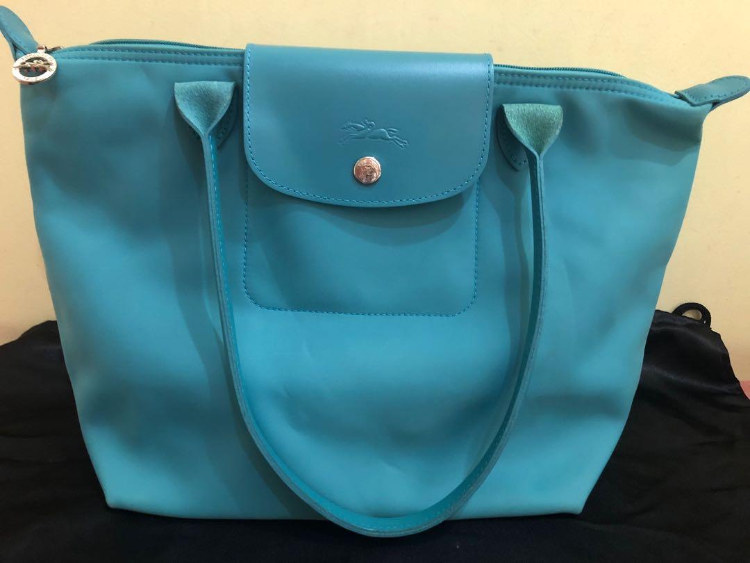 longchamp turquoise bag