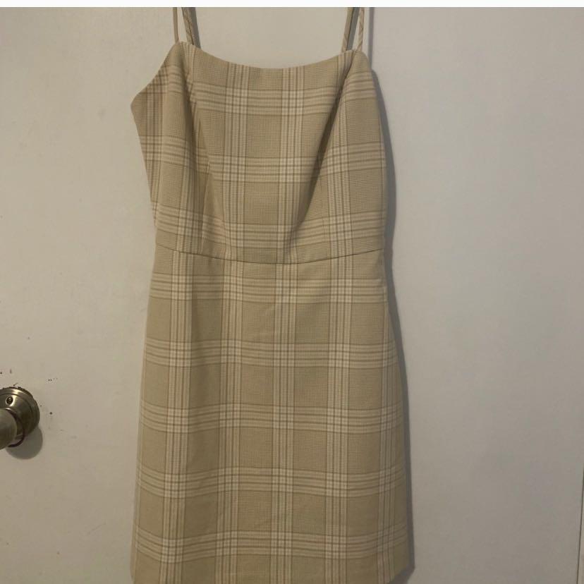 Aritzia top plaid dress