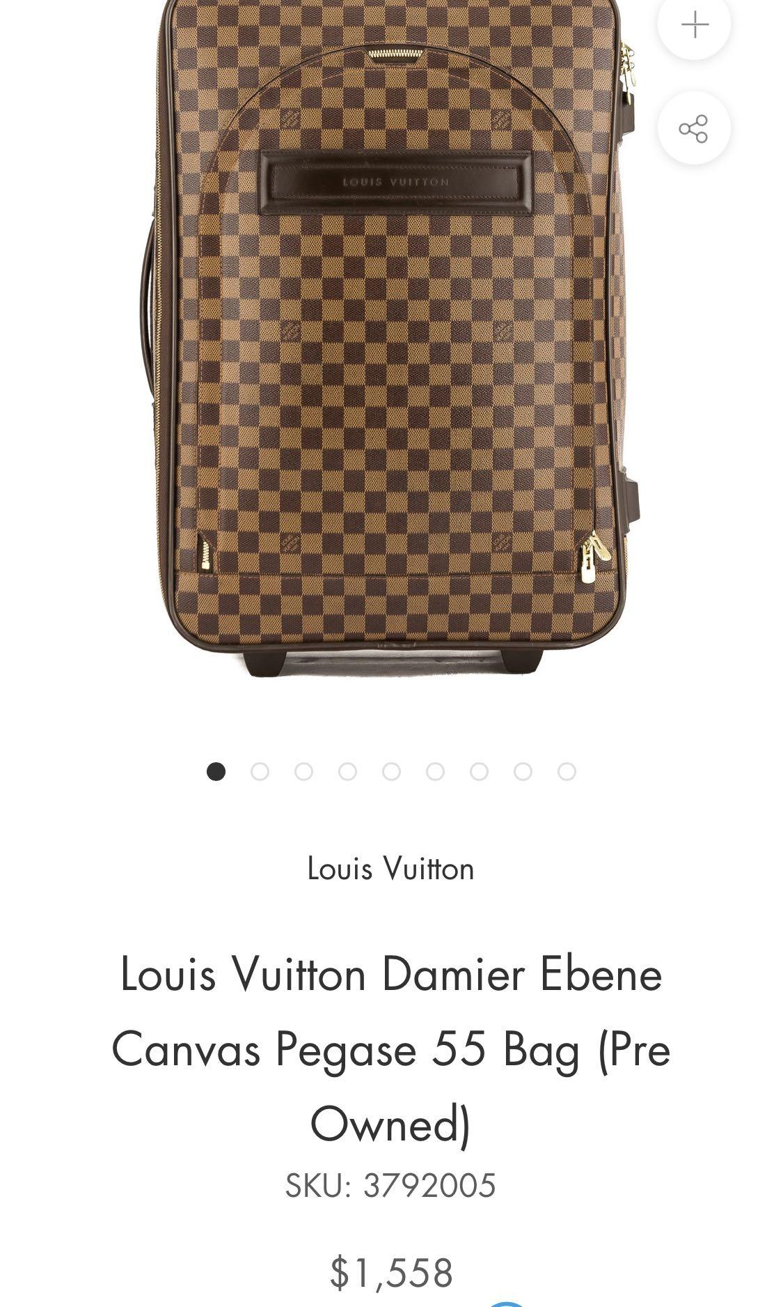 Louis Vuitton Damier Ebene Pégase Légère 55 - Brown Luggage and