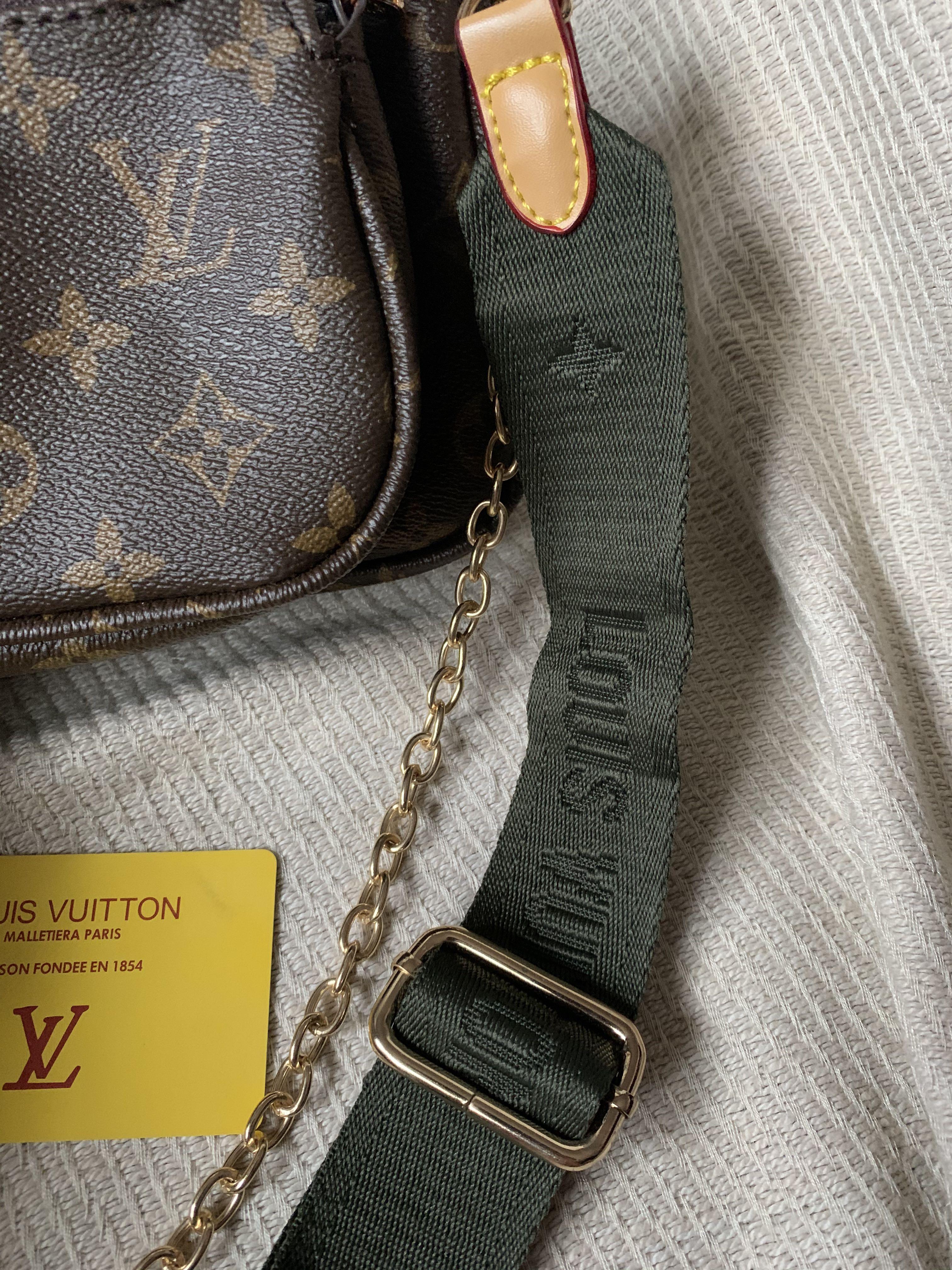Louis Vuitton Multi Pochette Army Green, Luxury, Bags & Wallets on Carousell