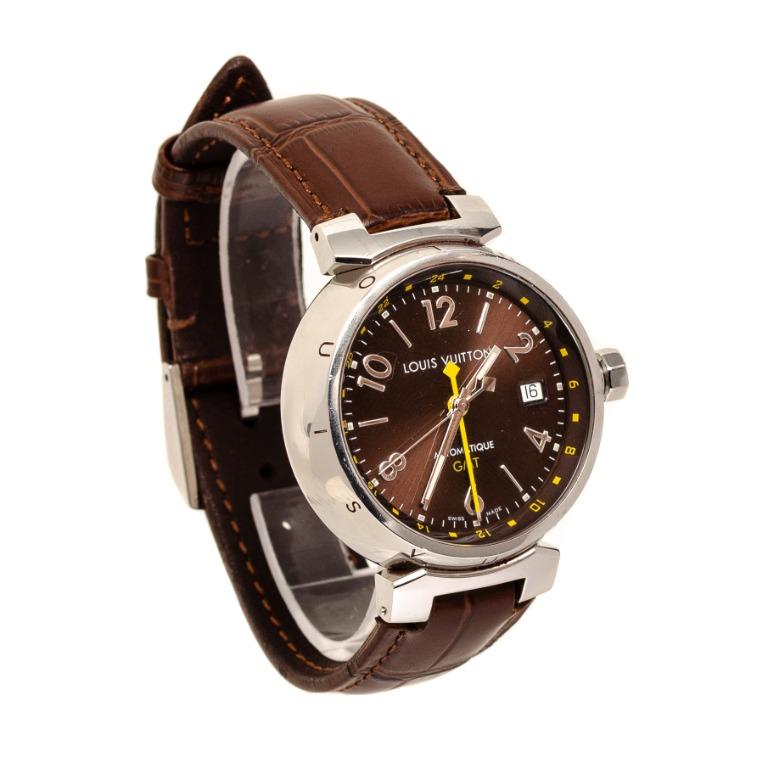 LOUIS VUITTON Tambour Essential Gmt Q1131 Watch, Luxury, Watches