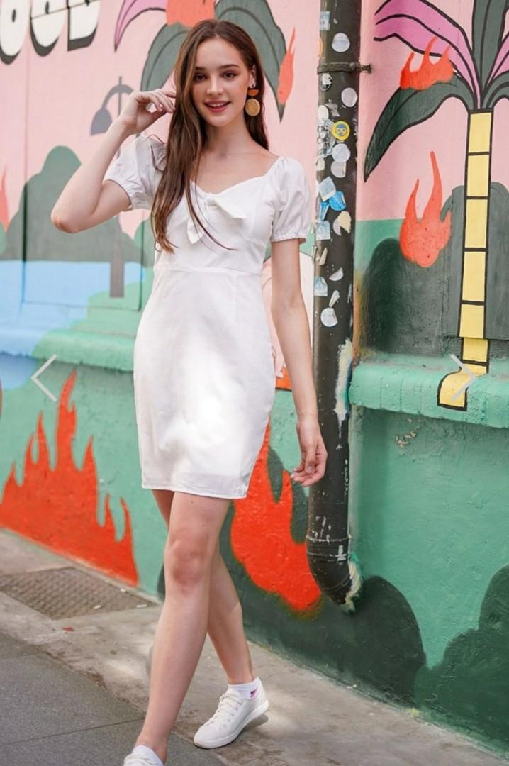 Lovet 2 way white dress Women s Fashion Dresses Sets Dresses