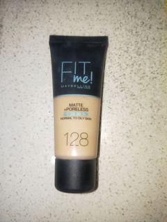 Maybelline fit me matte poreless foundation 128