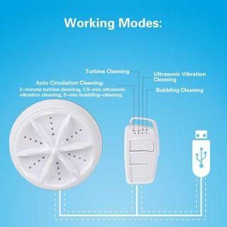 Mesin Cuci Mini Portable Washing Machine Ultrasonic - CE172
