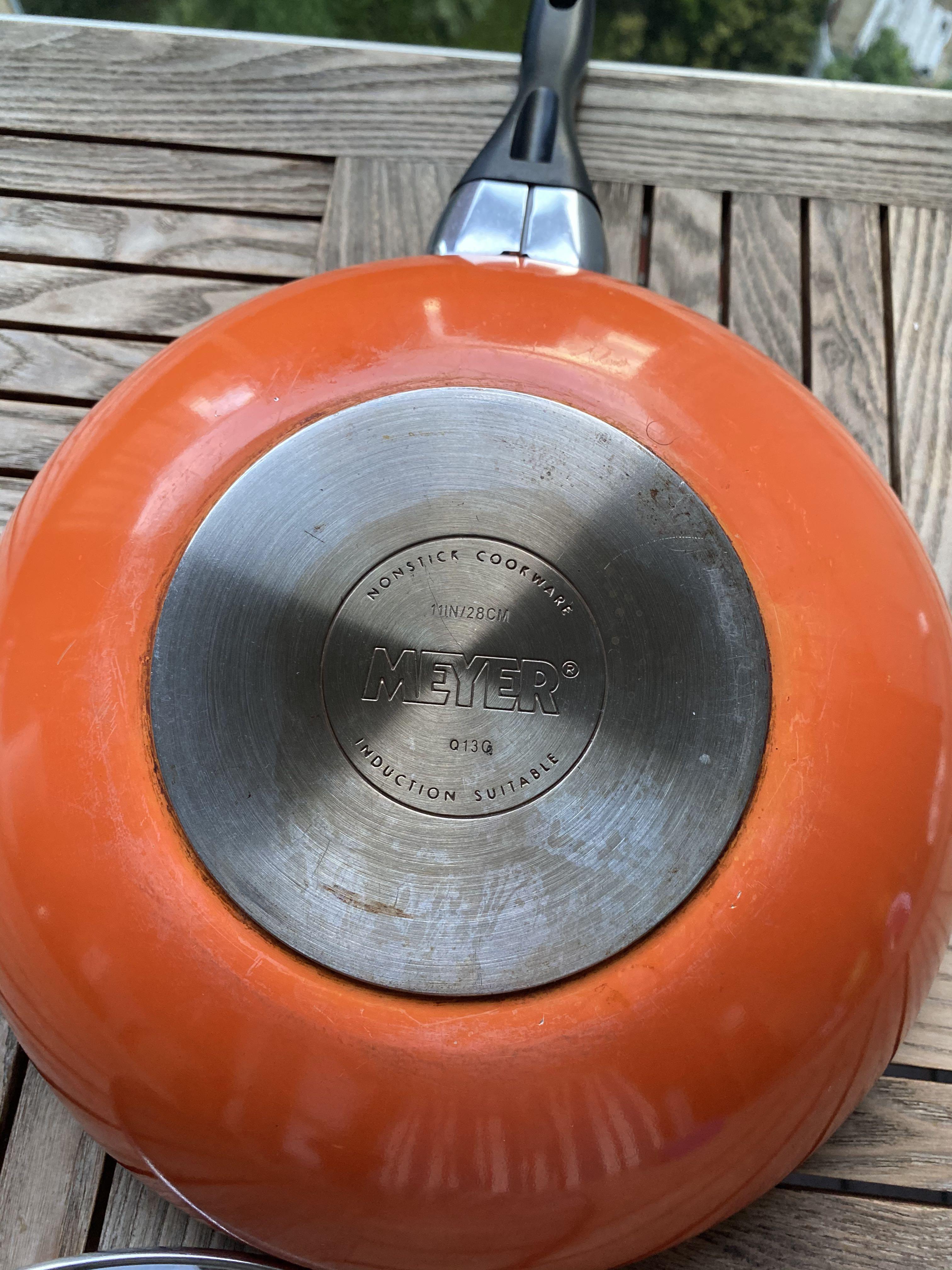 Meyer Frying Wok Pan with Lid Induction Compatible, Furniture & Home