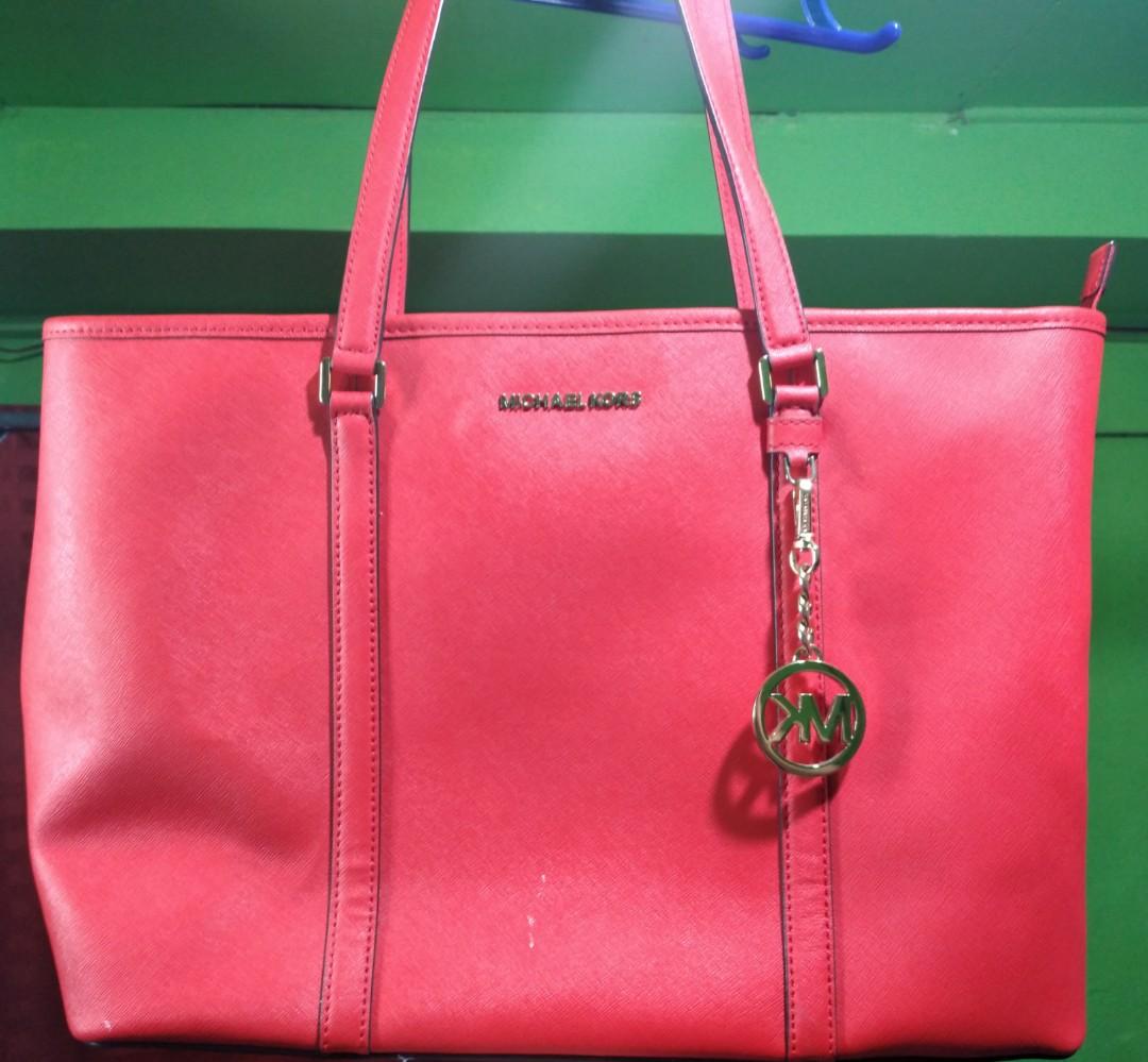 michael kors red bag