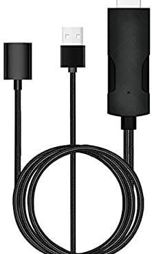MiraScreen 3 in 1 USB to HDMI Cable 4K HDTV Video Cable Adapter for iPhone Android Phone Mirror Mobile Phone Pad Screen to TV Monitor Projector Support for Google Home App Cast TV Home Appliances