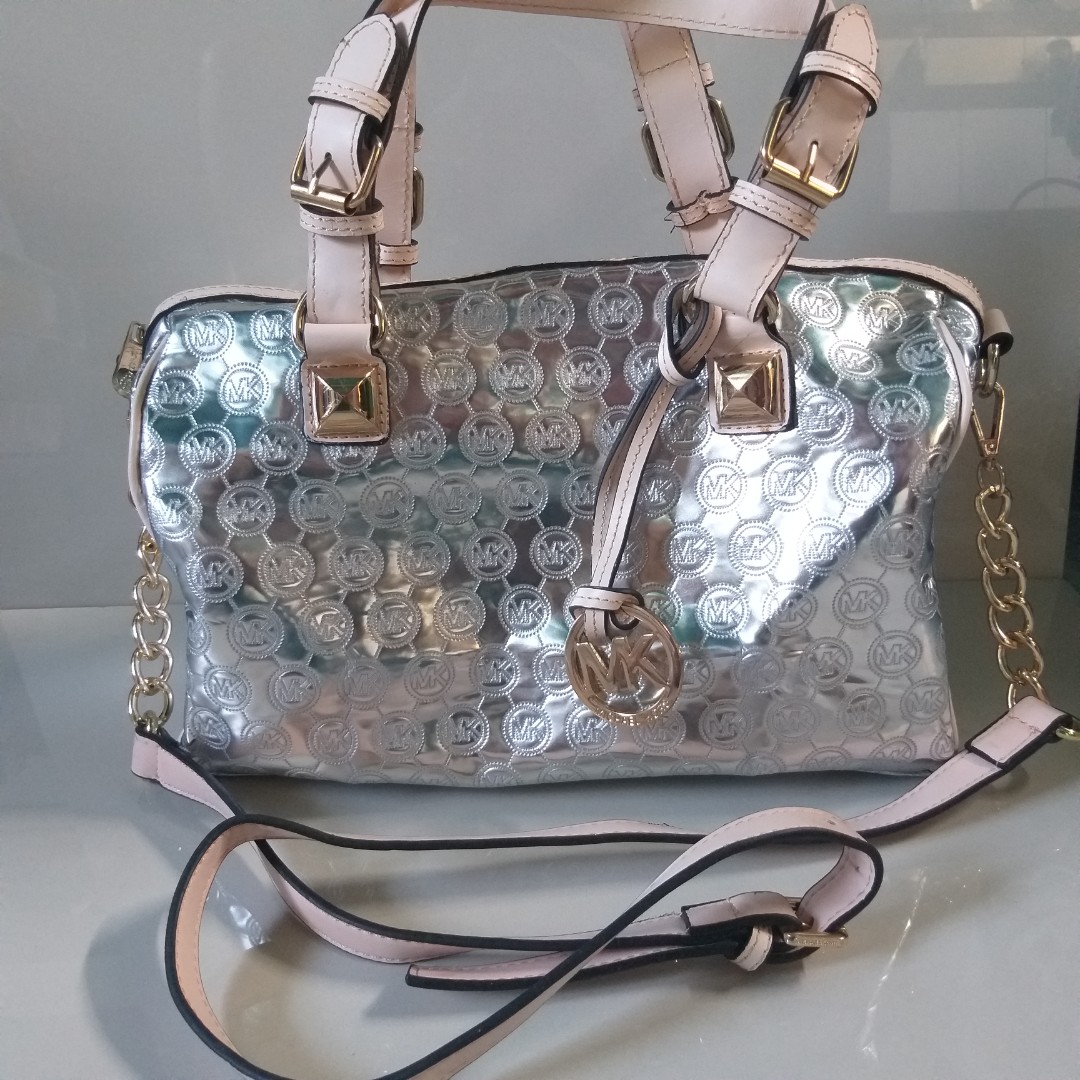 mk silver bag