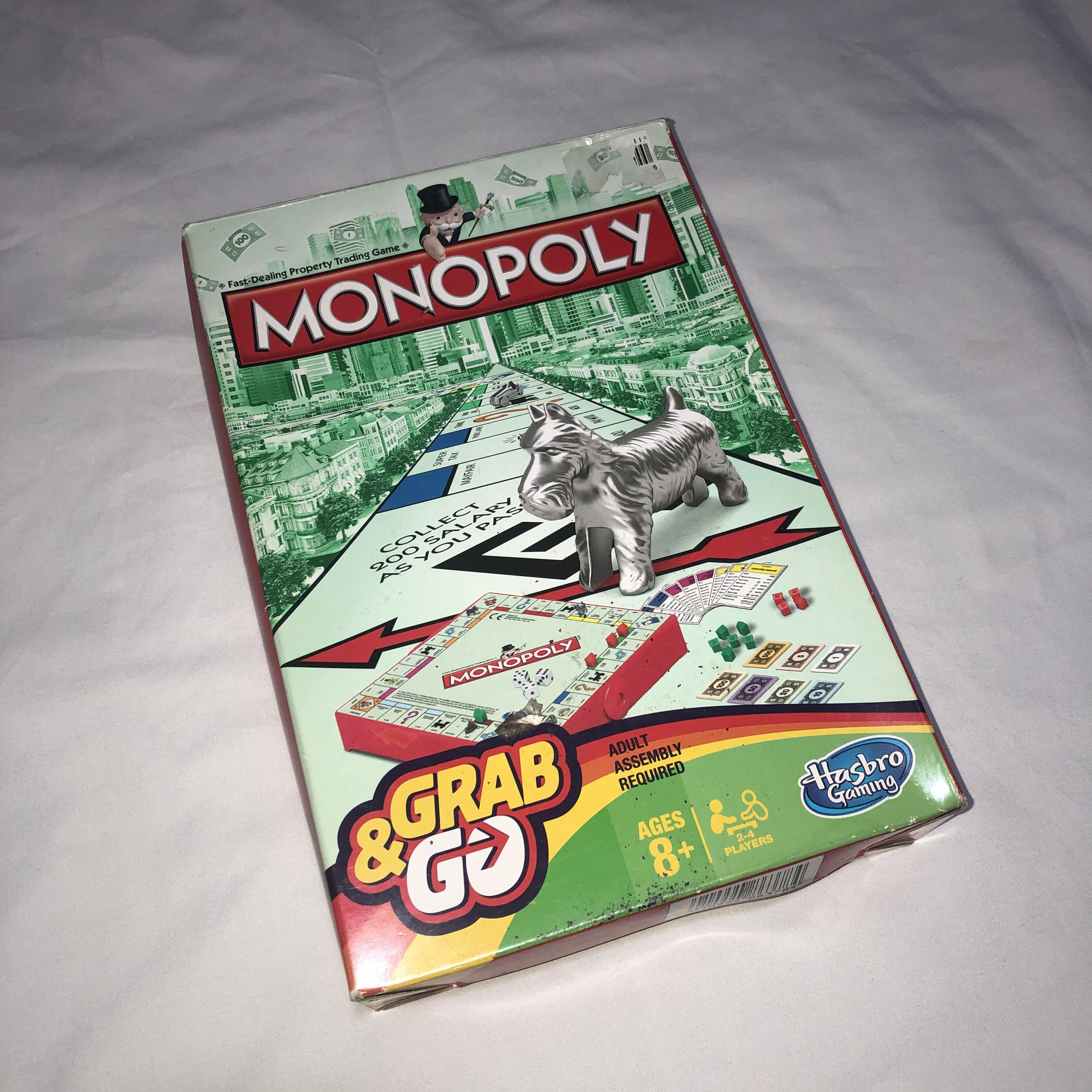 Monopoly Grab & Go (Category: Board Games & Puzzles) located in Pasig City. Submitted by decluttertrends (Listing ID 1014749196, Image 1). Description: mini monopoly board game, never used, got it from LA.