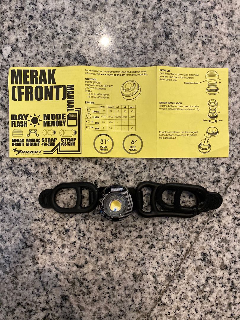 moon merak bike light set