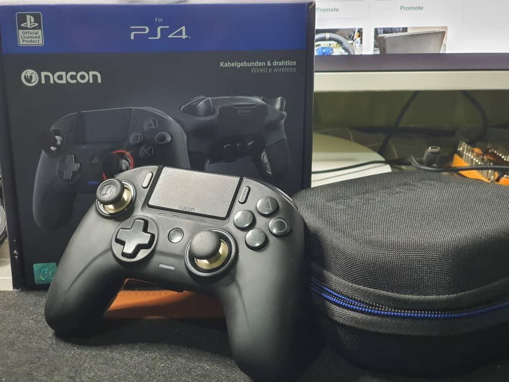 Nacon Revolution Unlimited Pro Controller Wired Wireless Work With Ps4 Pc Video Gaming Gaming Accessories On Carousell