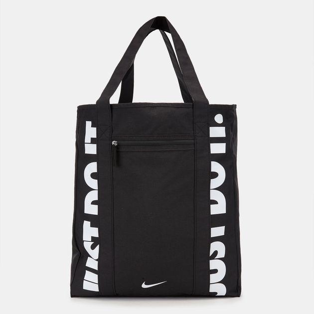 black gym tote bag