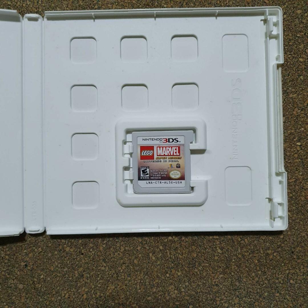 Nintendo 3DS - Marvel Super Heroes (Category: Nintendo) located in Marikina City. Submitted by denisejjjj (Listing ID 1014704582, Image 3). Description: LEGO Marvel Super Heroes Universe in Peril NINTENDO 3DS GAME CARTRIDGE USA VERSION Please make sure that your 3DS Console is compatible with the game cartridge version. RFS: I already have a Nintendo Switch MOP: BPI, BDO, Paymaya, Gcash.
