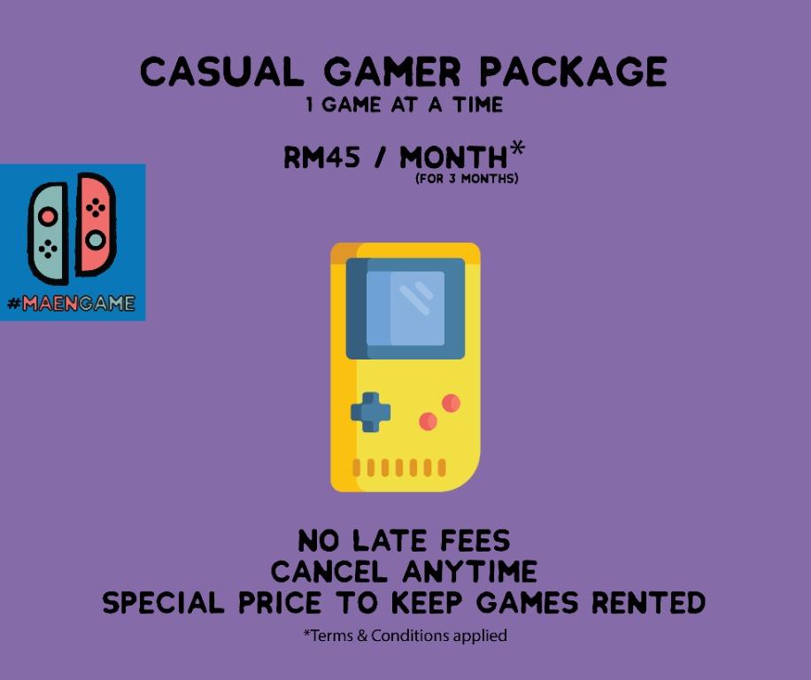 Nintendo switch game rental service on sale