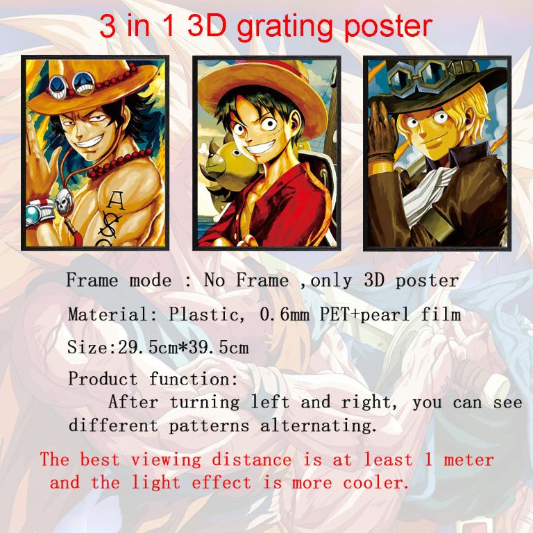 Room For Three One Piece Hentai One Piece 3 In 1 3D Three-dimensional Painting on Grating Plate Anime