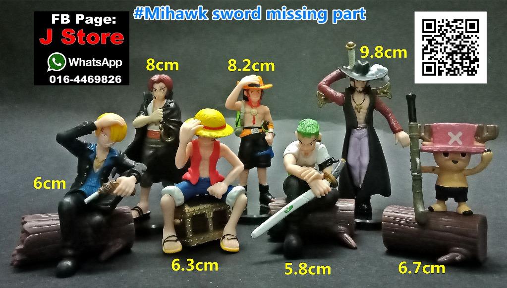 One Piece Luffy Zoro Ace Sanji Chopper Shank Mihawk Figure Set Toys Games Action Figures Collectibles On Carousell