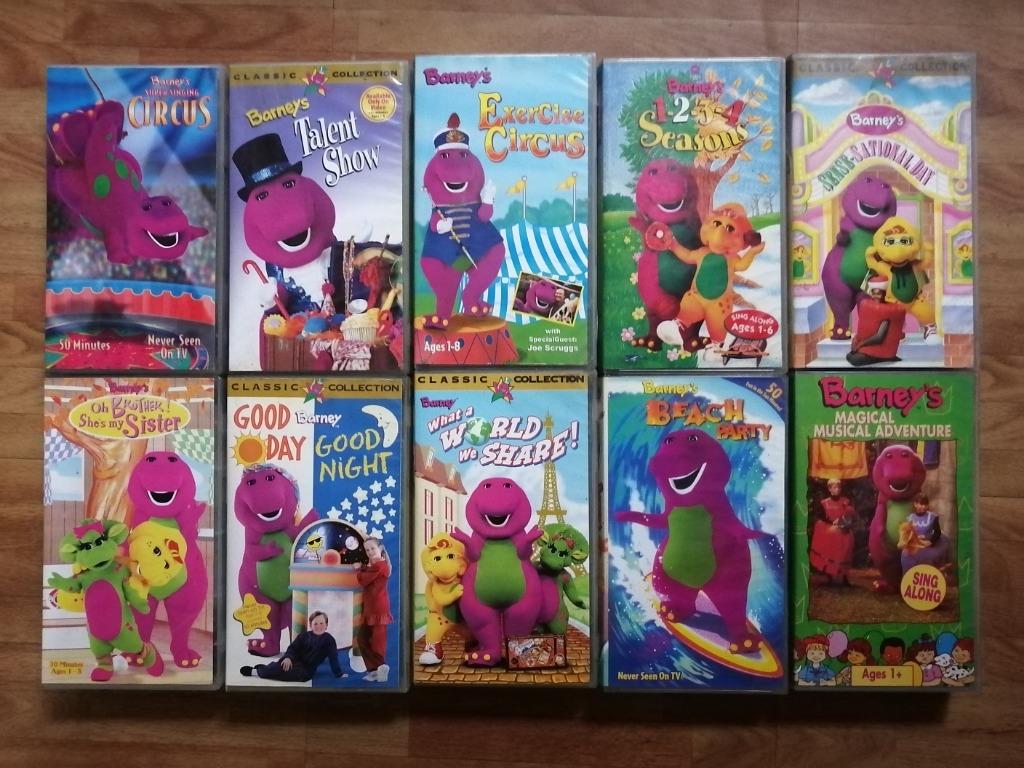 Barney Vhs Lot Collection
