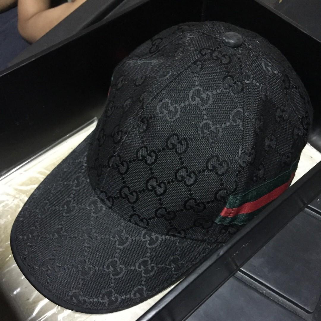 Gucci Loved Black Canvas Hat