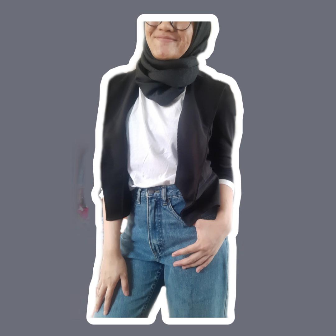 Outer Bahan Skretch Fesyen Wanita Pakaian Wanita Baju Luaran Di Carousell