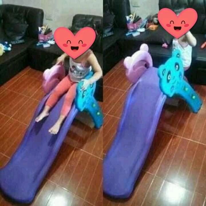Panda Kiddie Slide (Category: Infant Playtime) located in Manila. Submitted by annafinds (Listing ID 1014784623, Image 2). Description: 2in1 Panda Slide:P2,499 Ages:1-7yo W/ basketball W/ pump Payment thru Bpi and Gcash only Plus delivery fee via Lalamove/Mr Speedy Sure orders only 09055085959.