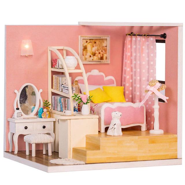 Part 3 Doll House Furniture Diy Miniature 3d Wooden Miniaturas Dollhouse Toys For Children Birthday Gifts Casa Kitten Diary H013 Toys Games Bricks Figurines On Carousell