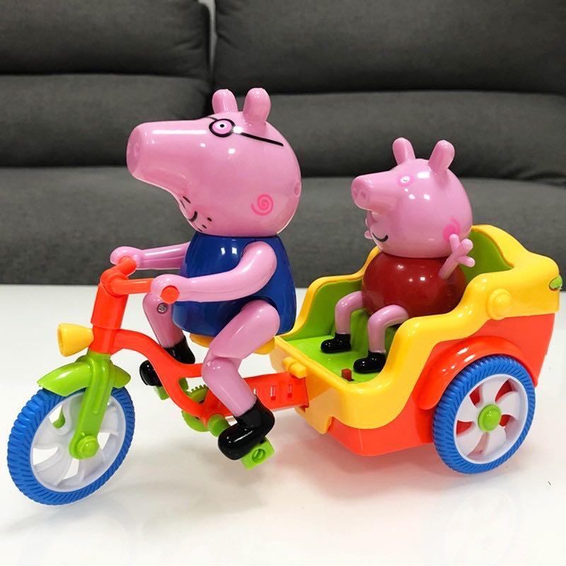 peppa pig riding a bike toy