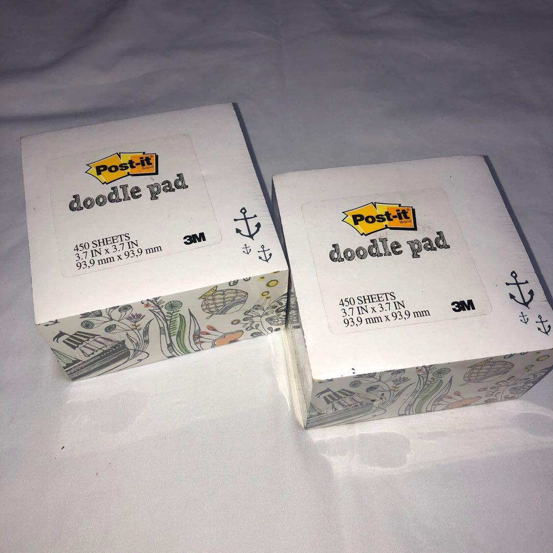 Post-it doodle Pad (Category: Stationery & School Supplies) located in Pasig City. Submitted by decluttertrends (Listing ID 1014708494, Image 1). Description: 2 sets post its.
