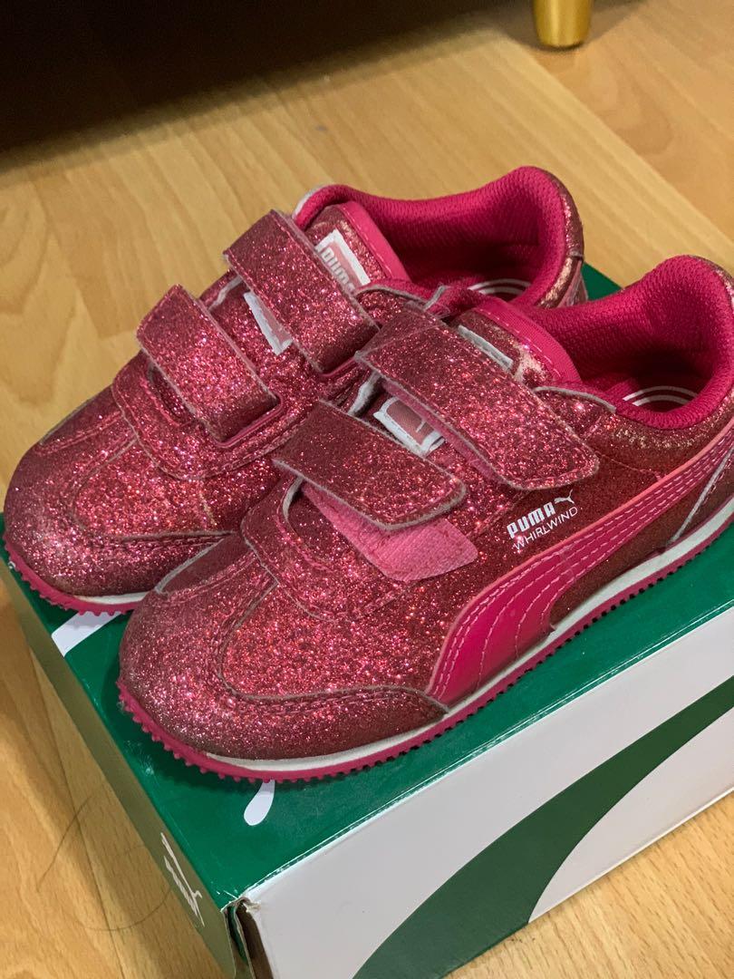 puma pink glitter shoes