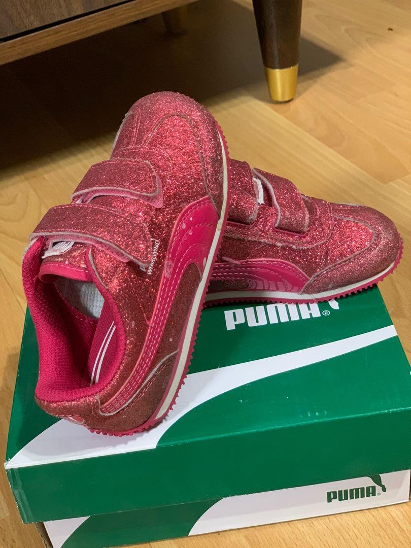 puma pink glitter shoes