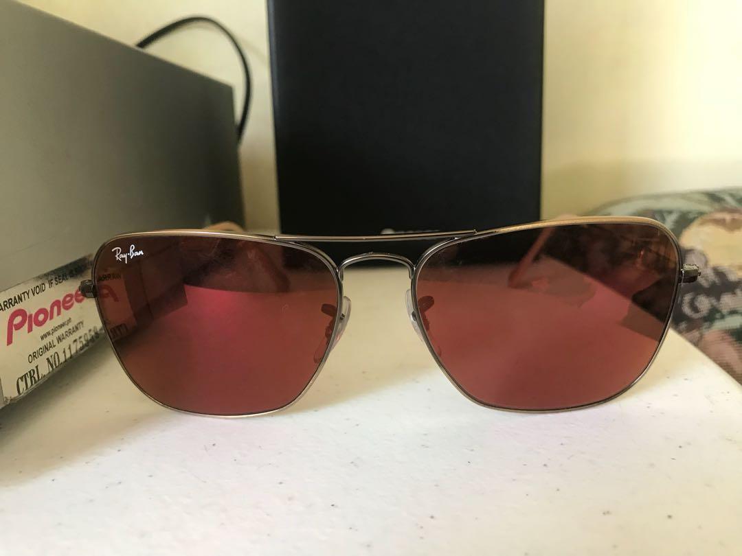 Ray ban caravan red on sale